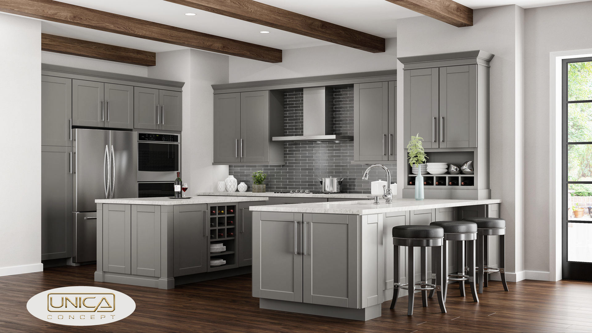 Gray Kitchen Cabinet Designs Unica Concept Unica New